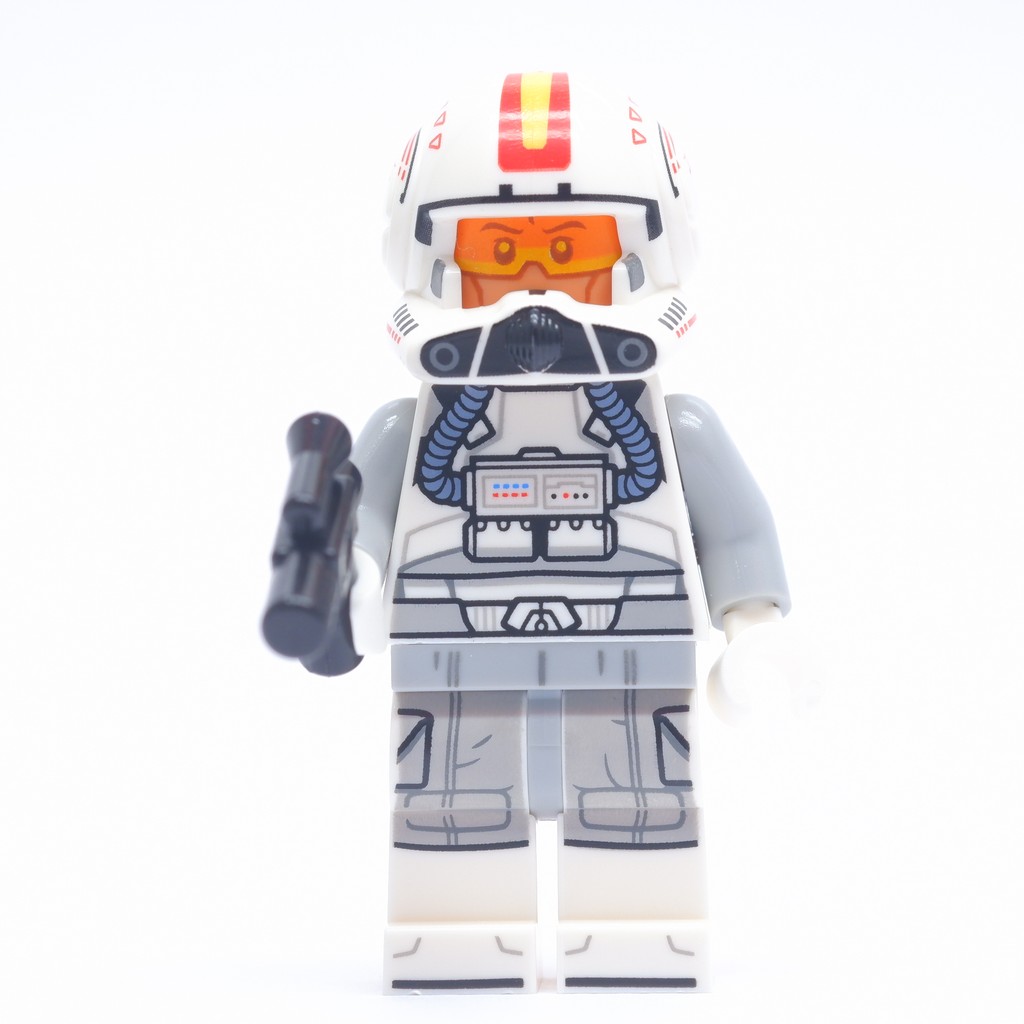 [พร้อมส่ง] Clone Trooper Pilot Red Stripe Helmet (75402) Star Wars | งานลิขสิทธิ์ของแท้ Ploybrick