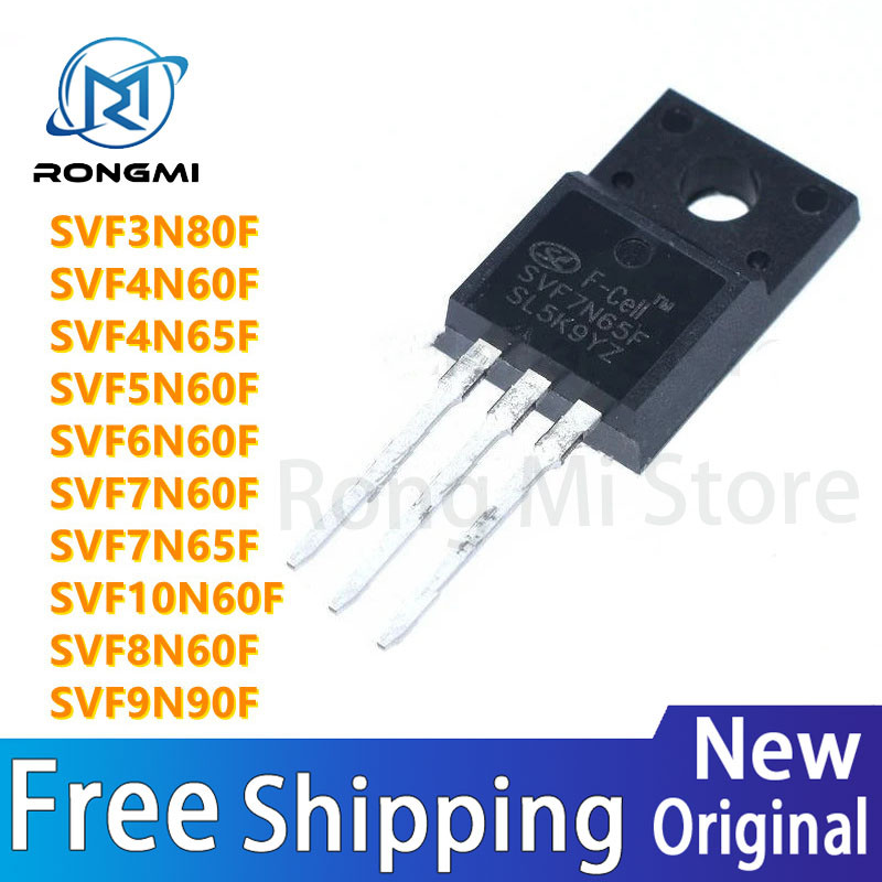 10 ชิ้น/ล็อตใหม่ SVF3N80F SVF4N60F SVF4N65F SVF5N60F SVF6N60F SVF7N60F SVF7N60F SVF7N60F SVF7N9F SVF