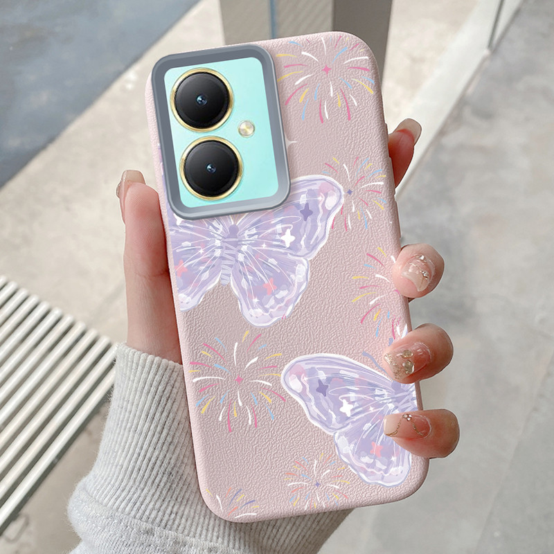 เคส Hp สําหรับ VIVO Y27 4G Y27 5G Y36 4G Y36 5G Y27s 4G Y77T 5G Case Casing Butterfly pattern Kesing