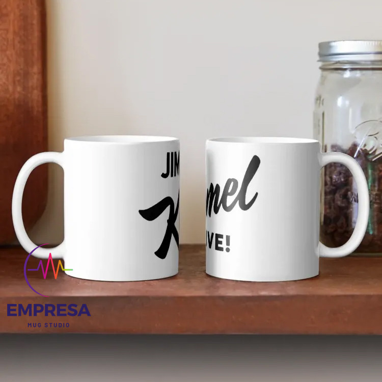 Jimmy Kimmel Live แก้วน้ําดื่มสูงถ้วยของขวัญ Hampers แก้วกาแฟ