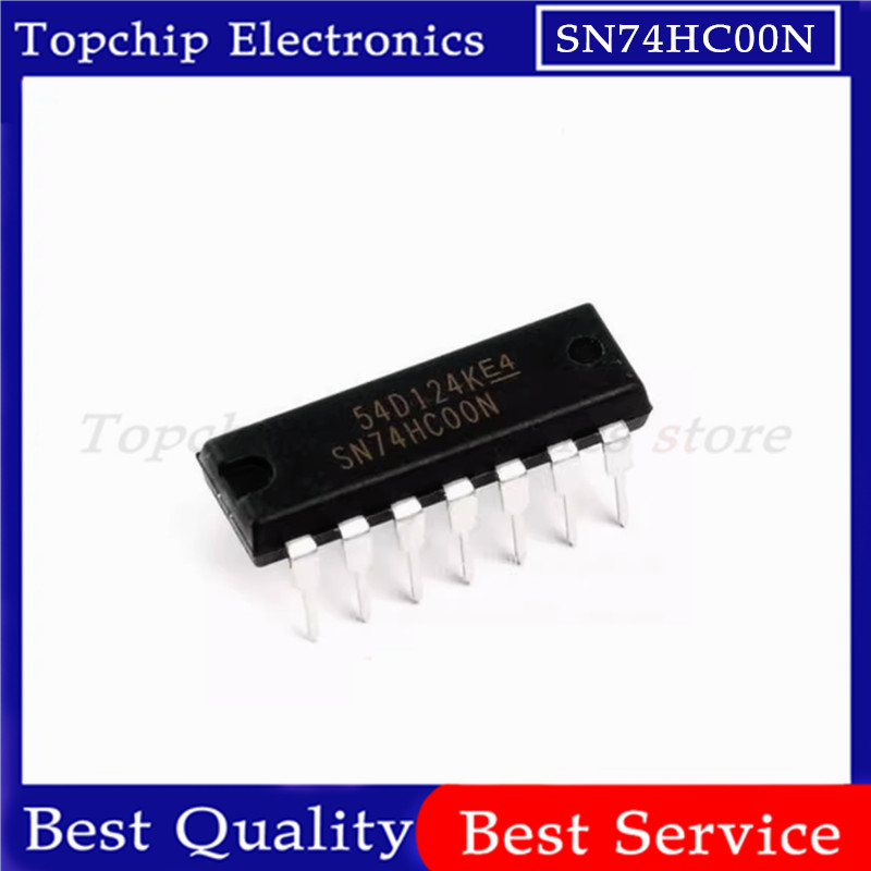 ยี่ห้อใหม่ 10pcs SN74HC00N 74HC00 DIP-14 SN74HC02N SN74HC04N SN74HC05N SN74HC08N SN74HC10N SN74HC14N