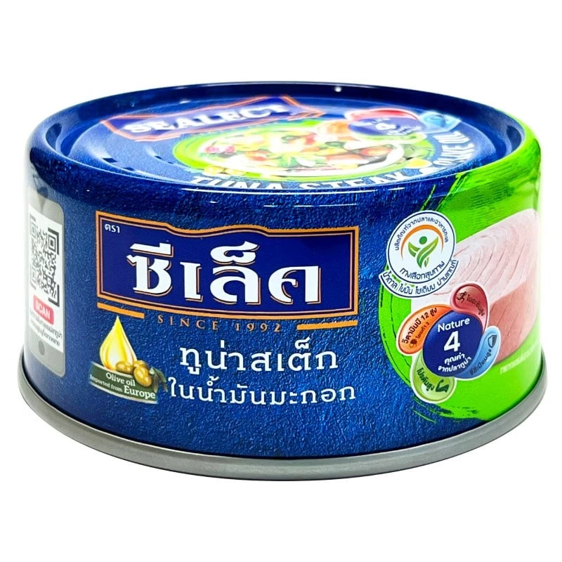 SEALECT ซีเล็คทูน่าสเต็กในน้ำมันมะกอก 150กรัม [8852021708081]