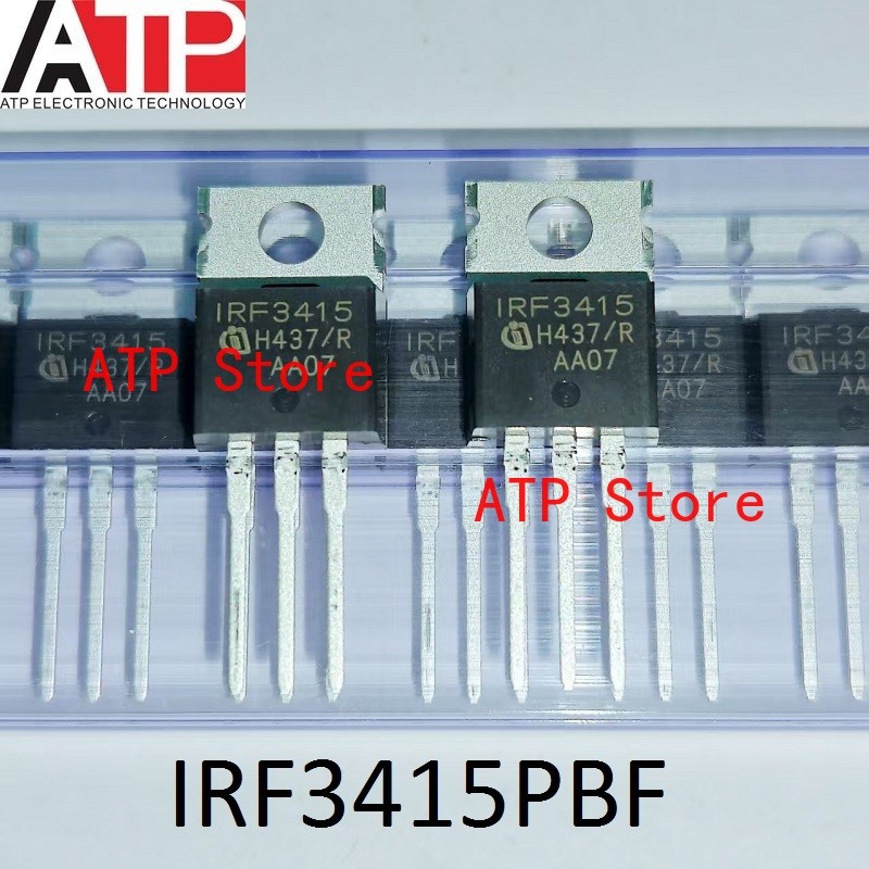 10 ชิ้น/ล็อต 100% ใหม่นําเข้า Original IRF3415 IRF3415PBF TO-220 ทรานซิสเตอร์ MOSFET N-CH 150V 43A