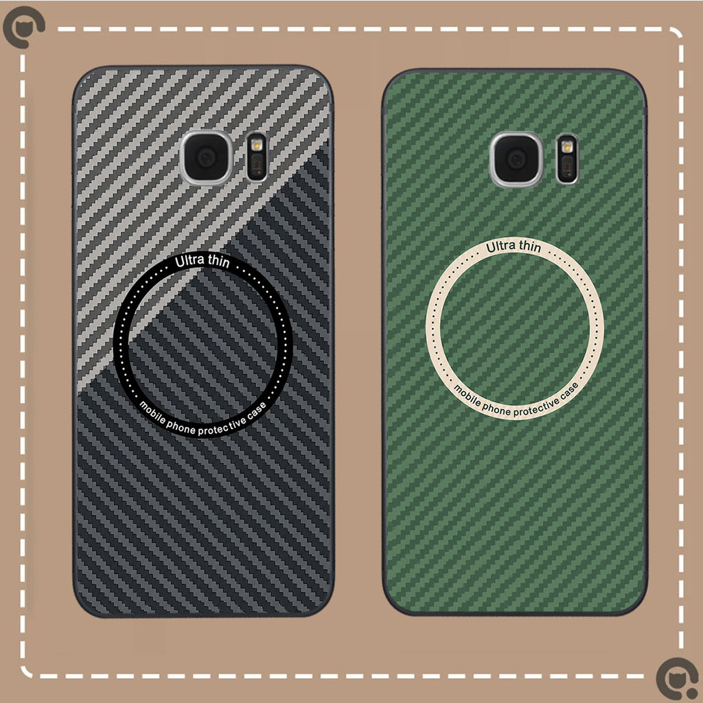 เคส Samsung S6 / S6 EDGE / S7 / S7 EDGE พร้อมพิมพ์คาร์บอน magsafe และการผสมผสานสีเทรนด์มาแรง
