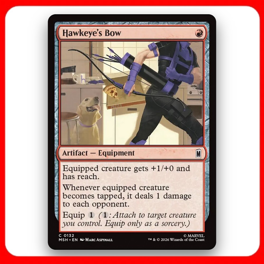[MTG] Hawkeye's Bow (#132) [MSH] [RED] [COMMON] | Magic the Gathering