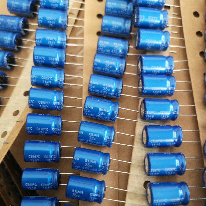 6PCS 470UF 35V ญี่ปุ่น ELNA ELNA ตัวเก็บประจุ 35V470UF 10 * 16 RE3 Blue Robe Audio