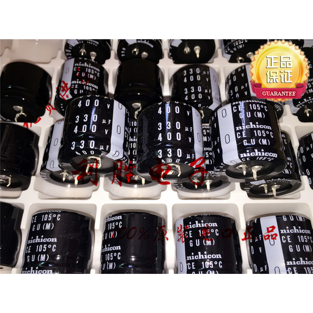 1PCS 330UF 400V ญี่ปุ่น Nichicon Electrolytic Capacitor 400V330UF 35X30 GU Long Life