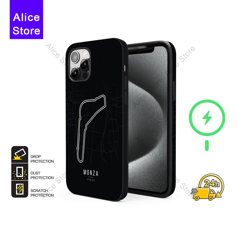 Monza F1 Trackเคสโทรศัพท์สําหรับiPhone 17 Pro Max / iPhone 16 Pro Max / 15 Pro Max / 13 ป้องกันกรณีF