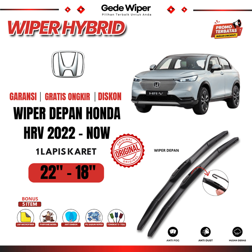 2022 Honda HRV Wiper - Ertiga Hybrid Car Windshield ฟรี 5 Bonus
