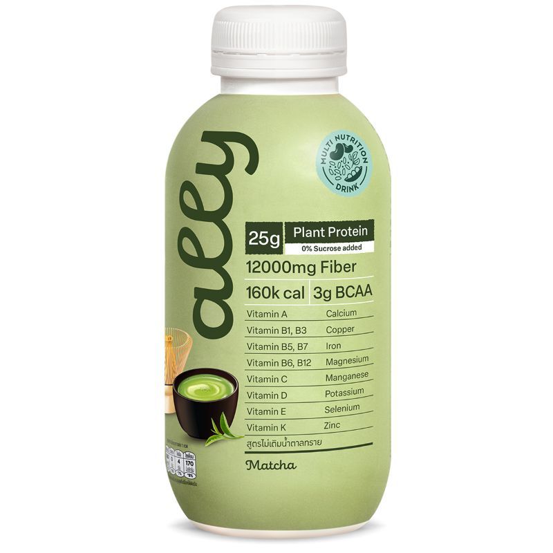 ออลลี่เครื่องดื่มโปรตีนจากพืชสูตรไม่เติมน้ำตาลรสมัทฉะ 350มล. Ally  Matcha Flavour 350ml [หมายเลขบาร์โค้ด 8859220412955]
