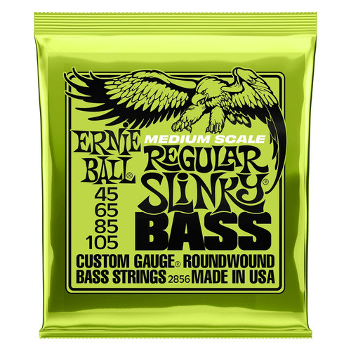 Ernie Ball Ernie Ball P02856 Regular Slinky Medium Scale Bass Strings สําหรับ
