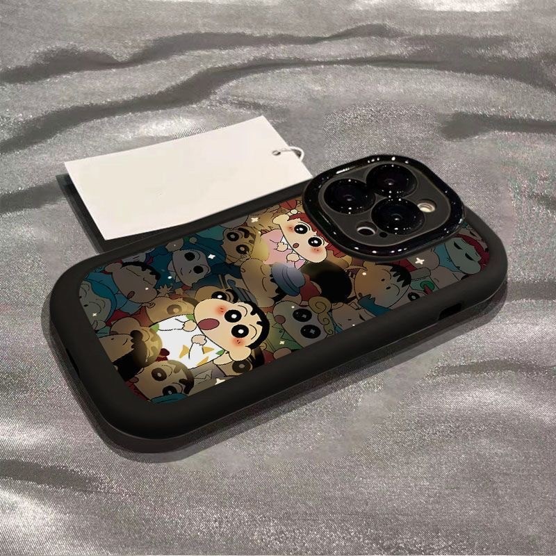 Aesthetic ใหม่ Crayon Shinchan Soft Luminensi Casing Samsung Galaxy A56 A36 A26 5G A16 A06 A15 S20 S