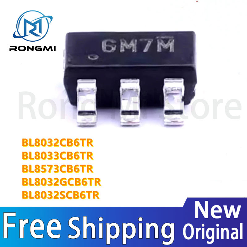 50 ชิ้น BL8032CB6TR BL8033CB6TR BL8573CB6TR BL8032GCB6TR BL8032SCB6TR SOT23-6 ชิป IC ในสต็อกจัดส่งฟร