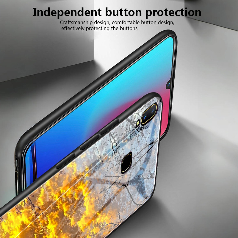 เคสสำหรับ VIVO Y72 5G Y52 5G Y75s 5G Y53s 5G Y76 5G เคสโทรศัพท์วิวสวยเปลือกแก้วกันกระแทก - รูปที่ 7