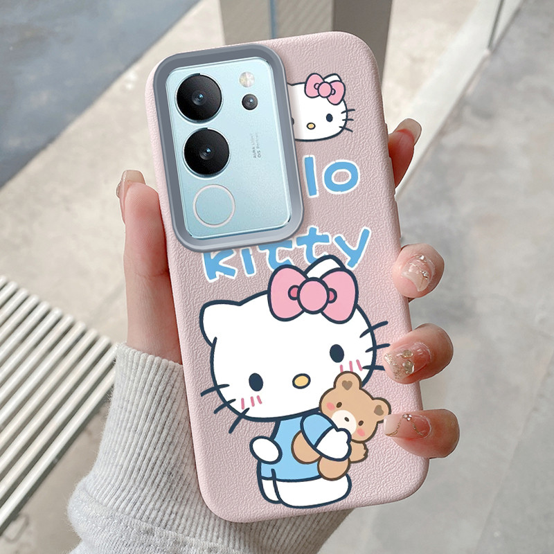 MERAH เคสโทรศัพท์สําหรับ VIVO V29 5G V29 Pro 5G V29E 5G Y200 5G กรณี TPU หนัง HP Softcase ซิลิโคนเคส