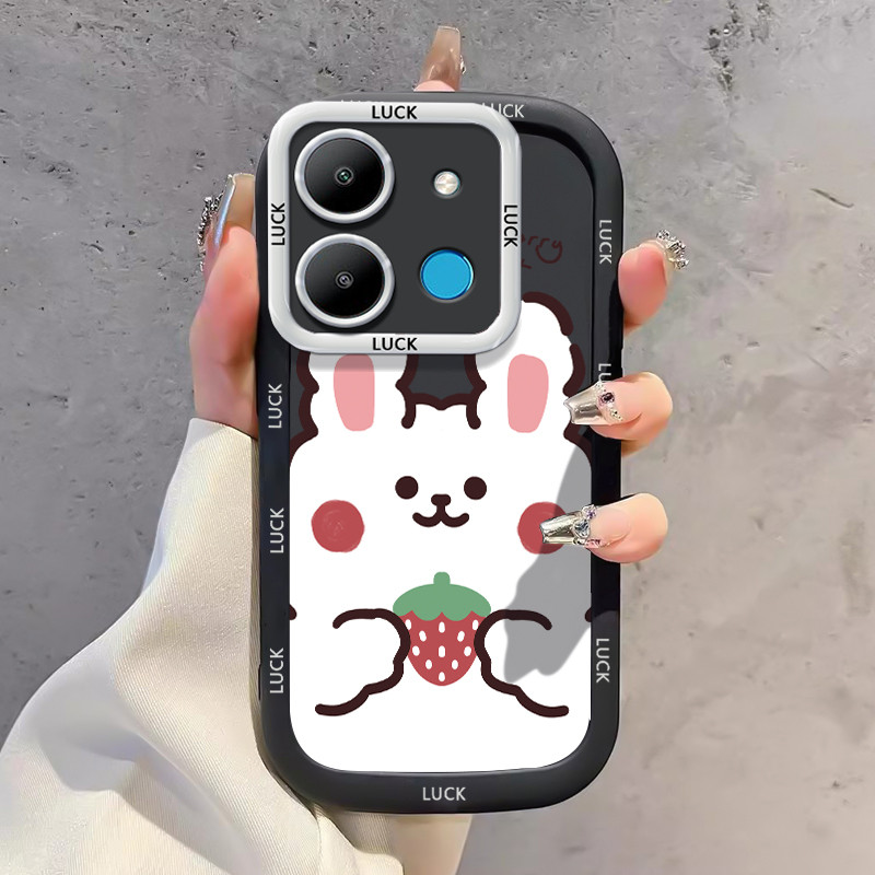 เคสสำหรับ Infinix Smart 7 Tecno POP 7 4G POP 7 Pro 4G เคสโทรศัพท์หมีกระต่ายซิลิโคนกันกระแทก ราคา ถูกที่สุด ดีลบีเคเค แกลเลอรีภาพที่ 2
