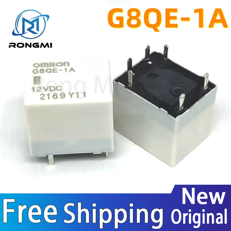 1 ชิ้น G8QE-1A 12V DC DC 12V รีเลย์ 6Pin ในสต็อกขายส่ง