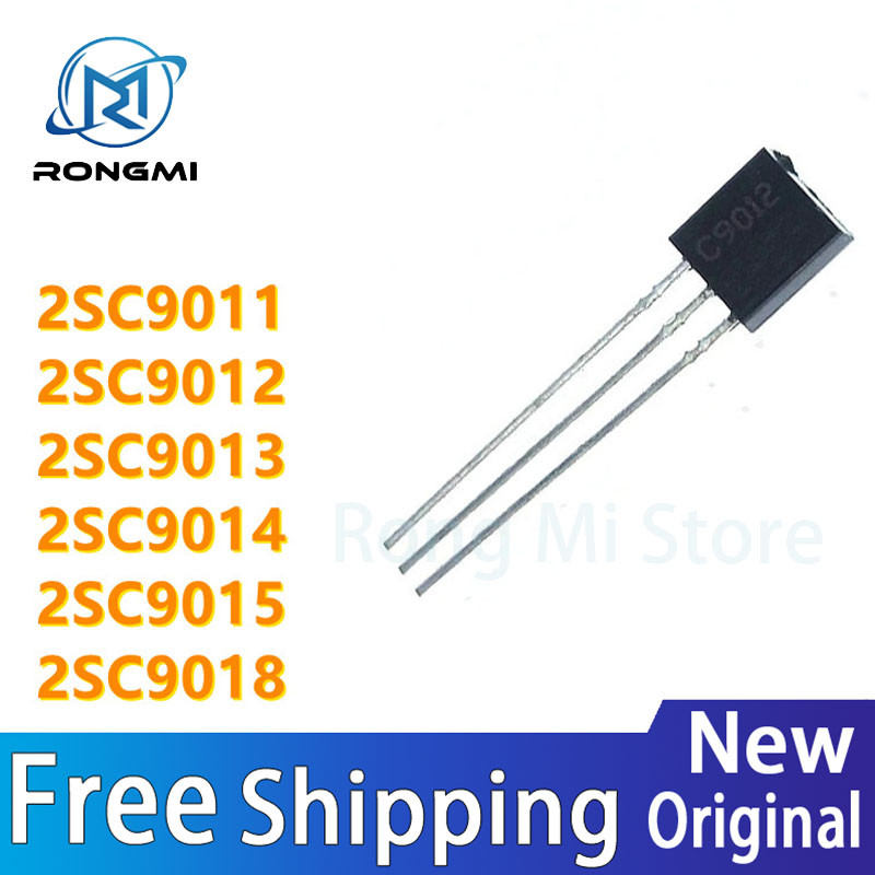 100 ชิ้น 2SC9011 C9011 2SC9012 C9012 2SC9013 C9013 2SC9014 C9014 2SC9015 C9015 2SC9018 C9018 TO-92 ท
