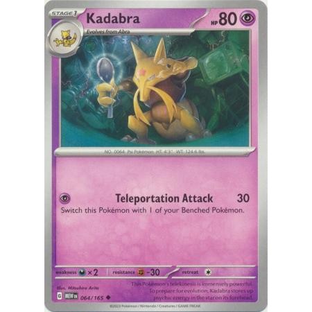 การ์ด Pokemon Kadabra - 064/165 - Uncommon