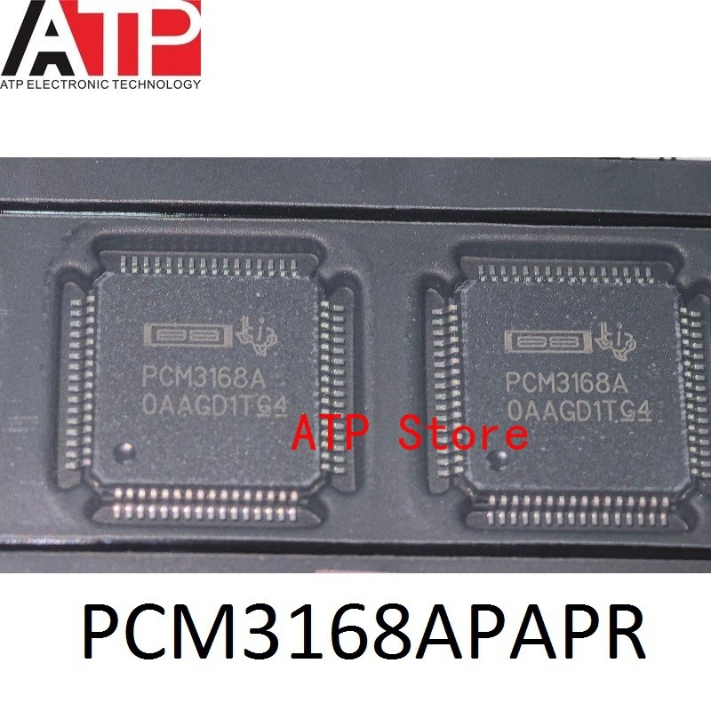 5 ชิ้น/ล็อตใหม่ PCM3168APAPR PCM3168A QFP-64 PCM3168AP CHIP IC CODEC AUDIO 24 BIT 64HTQFP