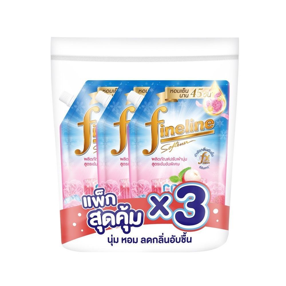 ไฟน์ไลน์ น้ำยาปรับผ้านุ่ม ลิ้นจี่เฟรช 440 มล. แพ็ค 3