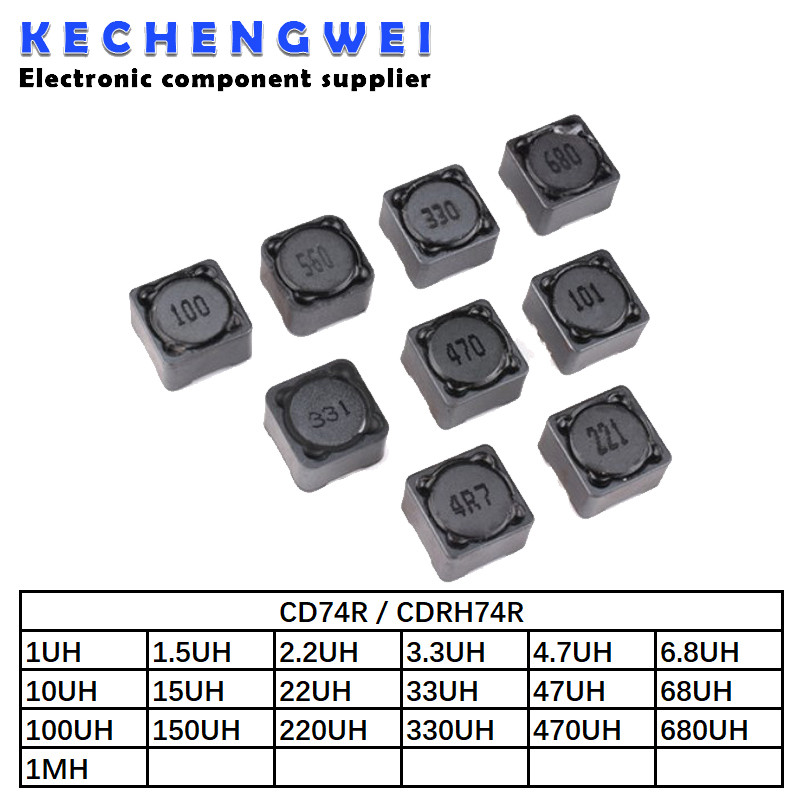 20PCS SMD Inductor CD74R CDRH74R เหนี่ยวนํา 2.2UH 3.3UH 4.7UH 6.8UH 10UH 15UH 22UH 33UH 47UH 68UH 10
