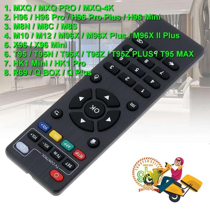 Central Eletech - Universal Android Tv Box Remote X96 T95N H96 Hk1 M10 M8 Mx10 V88