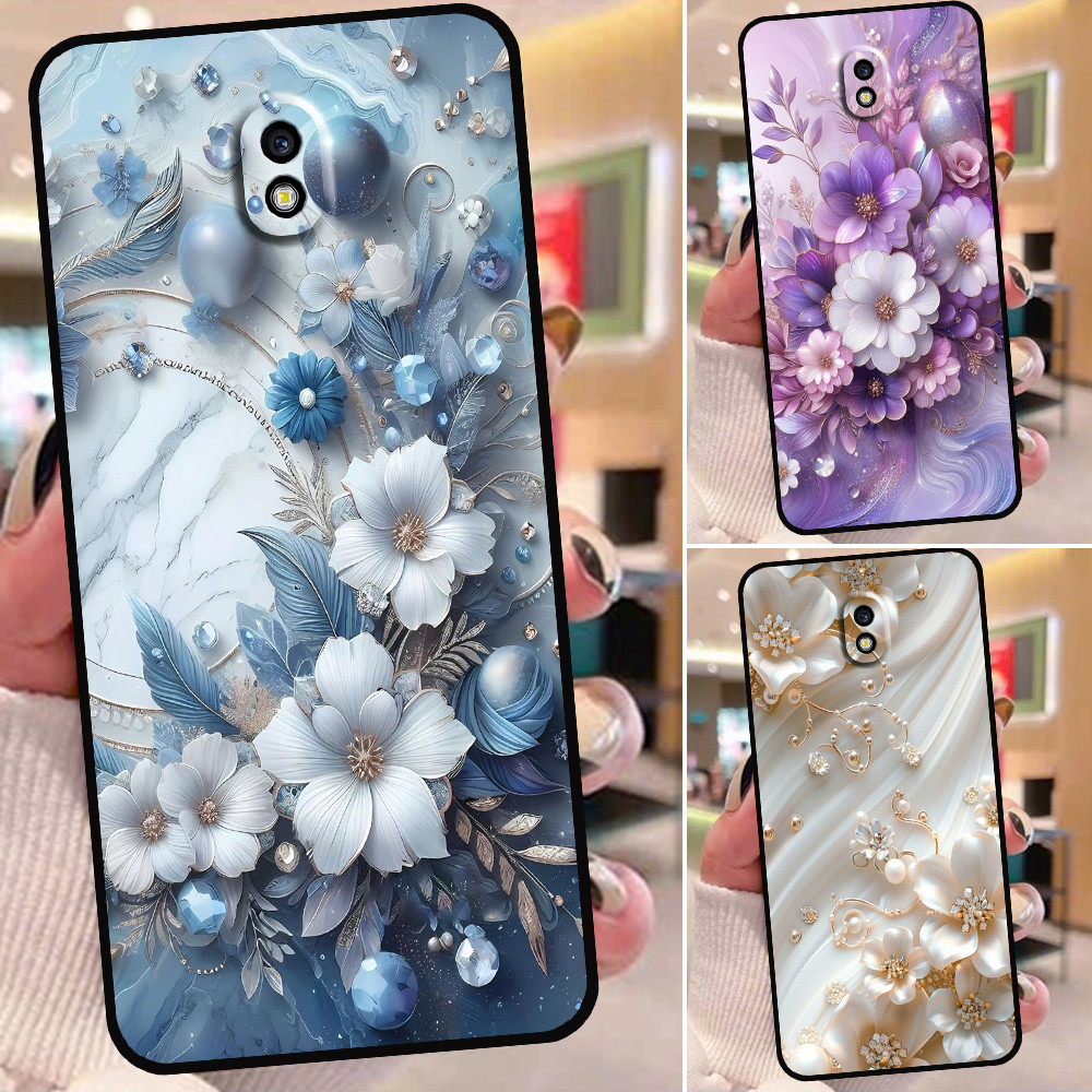 เคส Samsung J3 Pro / J5 Pro / J7 Pro พิมพ์ลายดอกไม้สุดหรู