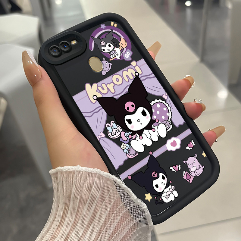 เคสสำหรับ OPPO A7 A5s A12 A12S A11k เคสโทรศัพท์กระต่ายสามสีซิลิโคนกันกระแทก