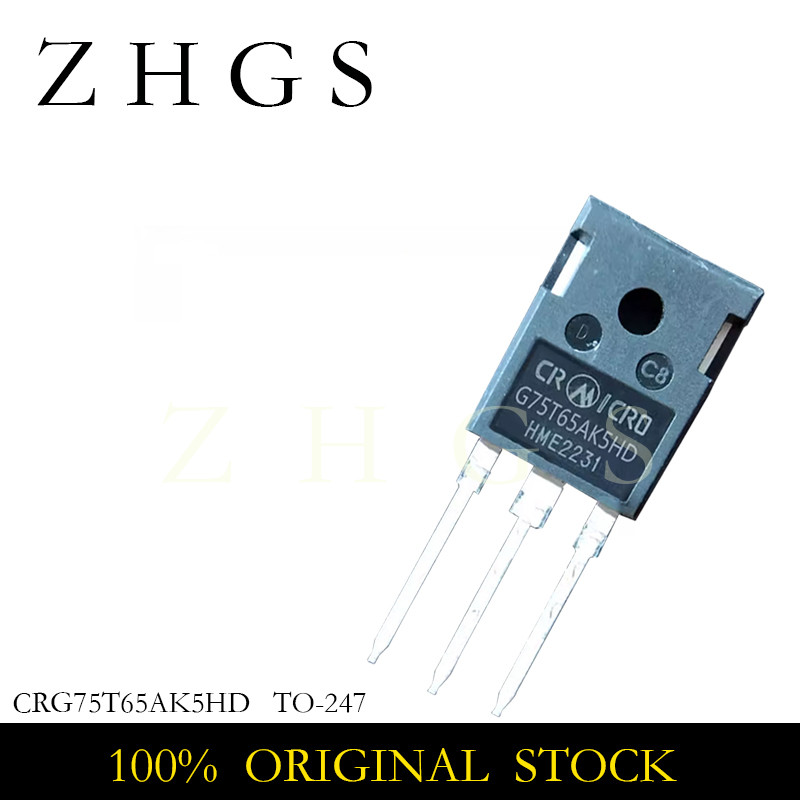 5PCS CRG75T65AK5HD TO-247 G75T65AK5HD CRG75T65 AK5HD TO247 75A 650V IGBT TRANSISTOR สต็อกใหม่