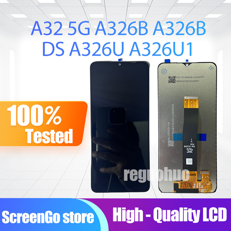 6.5 100% ใหม่สําหรับ Samsung Galaxy A32 5G A326B A326B/DS A326U A326U1 จอแสดงผล LCD หน้าจอสัมผัส Dig
