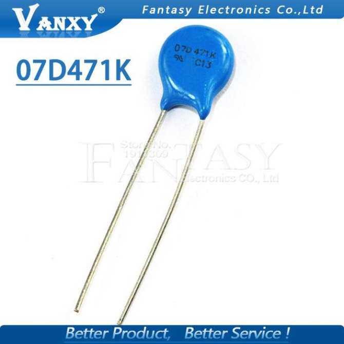 100 ชิ้น varistor 07D471K 470V piezoresistor 7D471K 07D471
