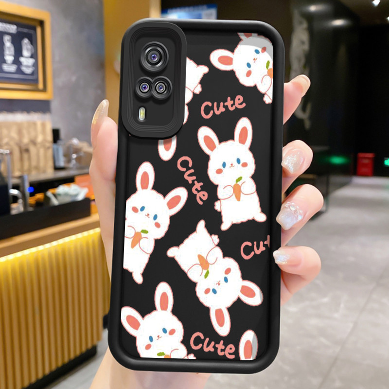 เคส Hp สําหรับ VIVO Y51 2020 Y31 2021 Y51A 2021 Y53s Y33 เคส Hp Casing cute rabbit pattern Cat HP Ce