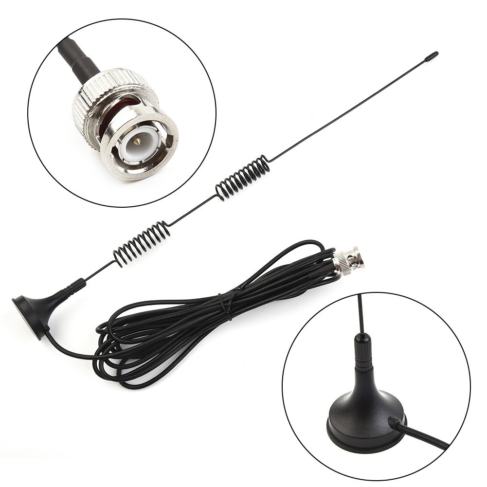 VHF UHF Ham เสาอากาศวิทยุสมัครเล่นวิทยุมือถือวิทยุสแกนเนอร์เสาอากาศ BNC