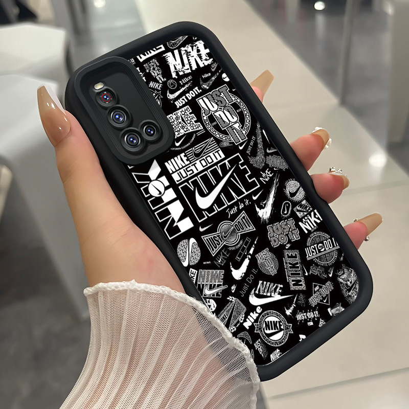 เคสสำหรับ VIVO V19 เคสโทรศัพท์แบรนด์อินเทรนด์สามสีซิลิโคนกันกระแทก