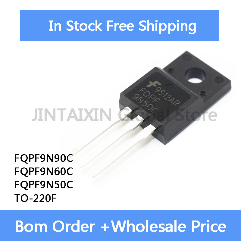 10 ชิ้น 9N50C FQPF9N50C FQPF9N90C FQPF9N60C MOSFET TO-220F ชิป IC ในสต็อกขายส่ง