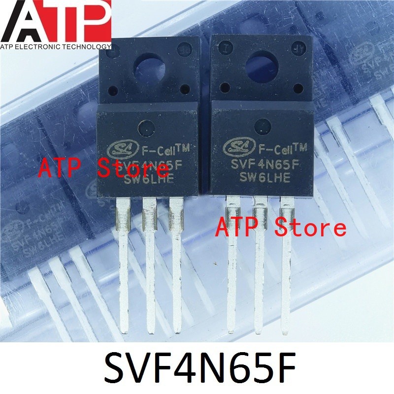 10-100PCS 100% ใหม่ Original SVF4N65F SVF4N65 4N65 TO-220F ทรานซิสเตอร์ MOSFET N-CH 650V 4A