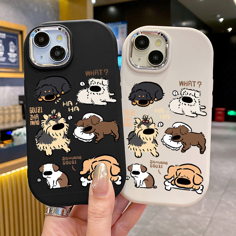 เคสสำหรับ OPPO F11 F11 Pro A9 2019 A9X เคสโทรศัพท์สุนัขน่ารักกันกระแทกกลมและอ้วน - รูปที่ 3