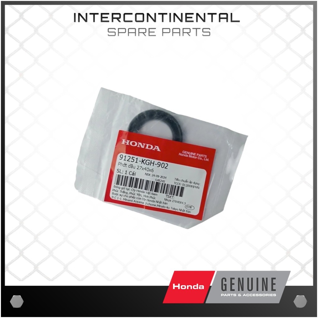 ซีลน้ํามันขนาด 27x40x6 (91251-KGH-902) ของแท้