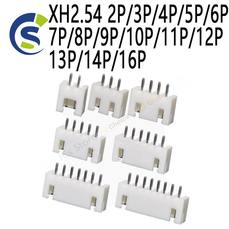 20PCS XH2.54 ตรงเข็ม 2.54 มม.Header PTerminal XH2.54-2P/3 P/4 P/5 P/6 P/7 P/8 P/9 P/10 P/11 P/12 P/1