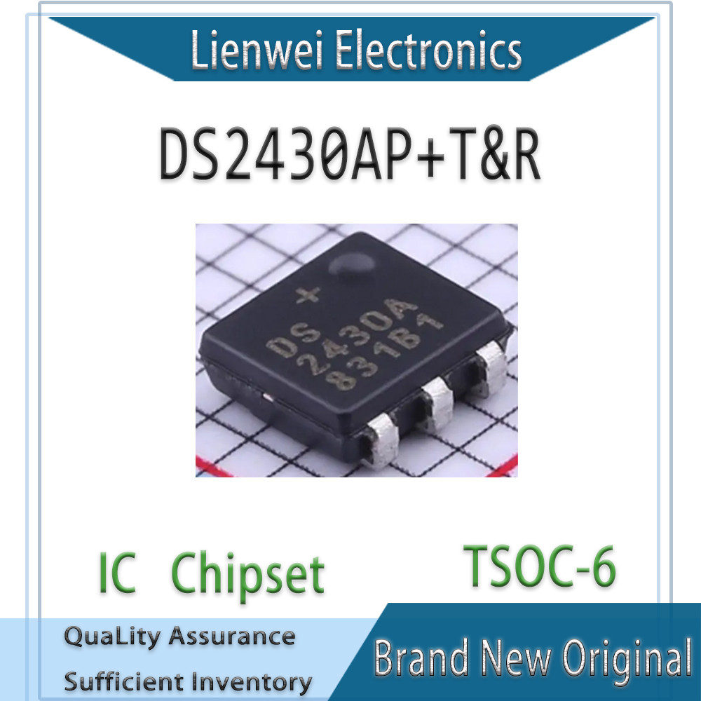 100% ใหม่ Original DS2430A DS2430AP + T & R DS2430AP DS2430AP + DS2430 ชิปเซ็ต IC TSOC-6