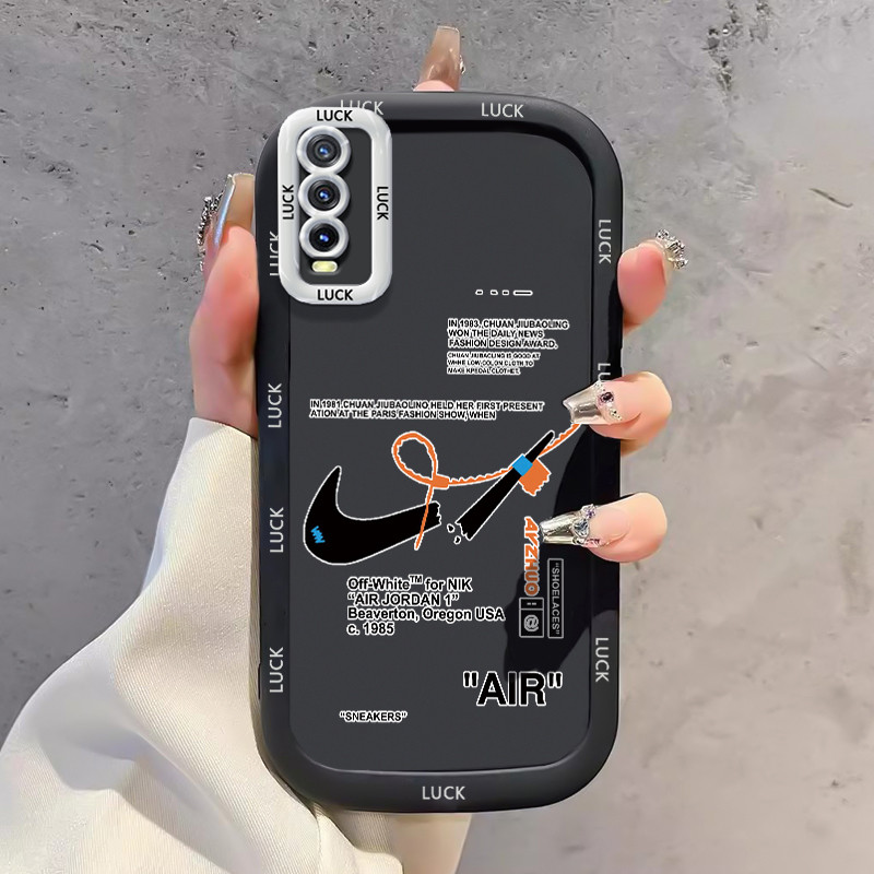 เคสสำหรับ VIVO Y20 Y20i Y20s Y20A Y20G Y12A Y12S Y11s เคสโทรศัพท์แบรนด์อินเทรนด์ซิลิโคนกันกระแทก