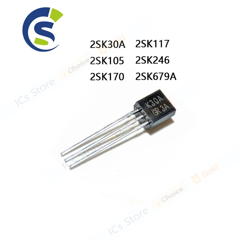 10PCS ใหม่และต้นฉบับ K105 2SK117-BL K117 2SK170-BL K170BL K246 K679 TO-92 2SK30A 2SK105 2SK170 2SK11