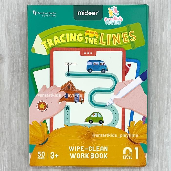 Ffy3- Mideer Tracing Learn To Write Level Up Wipe Clean ของเล่นเพื่อการศึกษาสําหรับเด็ก