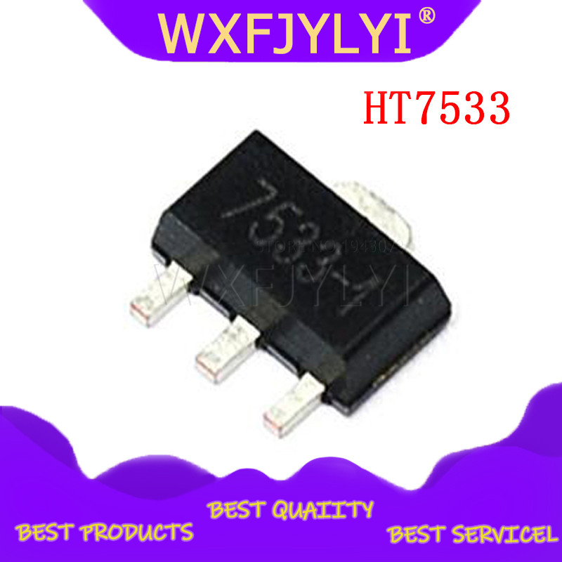 20PCS HT7533 SOT HT753-1 SOT-89 HT7533-A SOT89 SMD ใหม่แรงดันไฟฟ้า IC