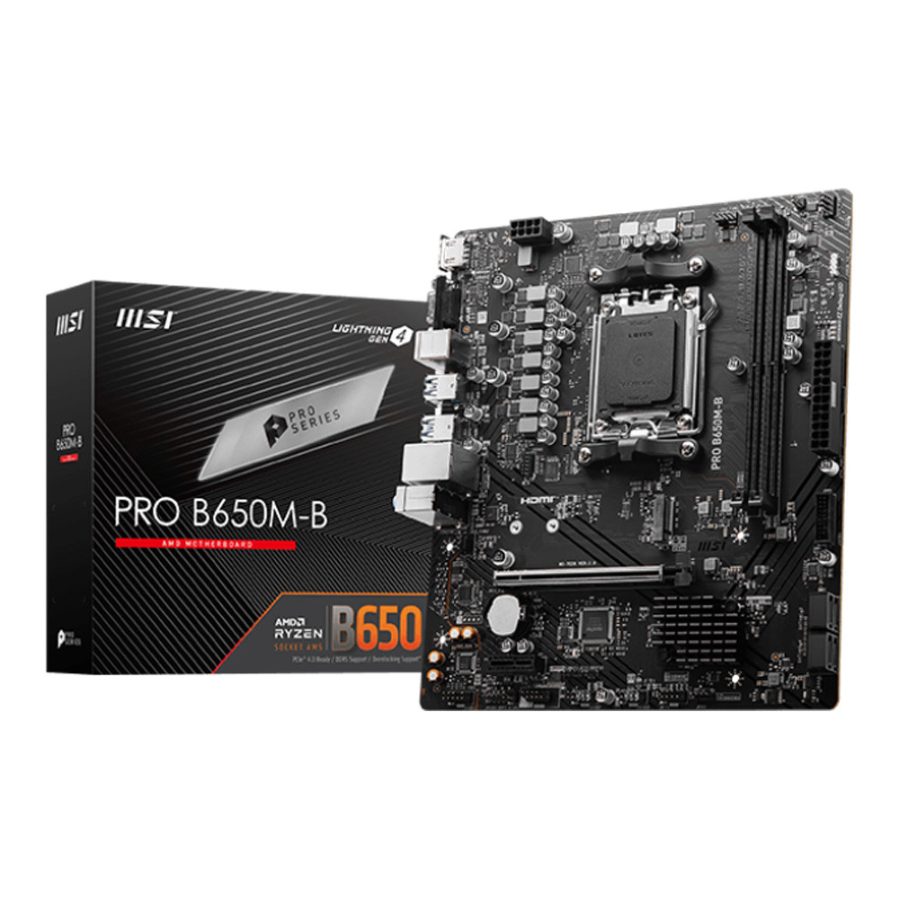 MAINBOARD (เมนบอร์ด) MSI PRO B650M-B - SOCKET AM5 DDR5 MICRO-ATX ;;;