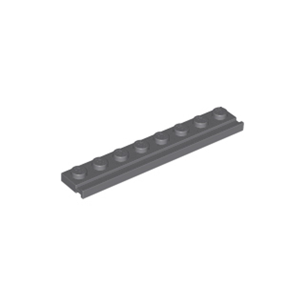 Brick2cube Part - Plate, Modified 1 x 8 with Door Rail - 4510
