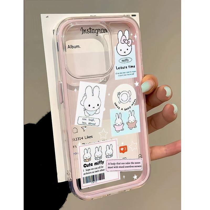 กระต่ายบนโต๊ะอาหารแฟนซี Soft Miffy กรณี Hp Vivo Y21d iQOO Z10 Z10R Y29 5G V60 Y19S Pro Y400 V40 V50 