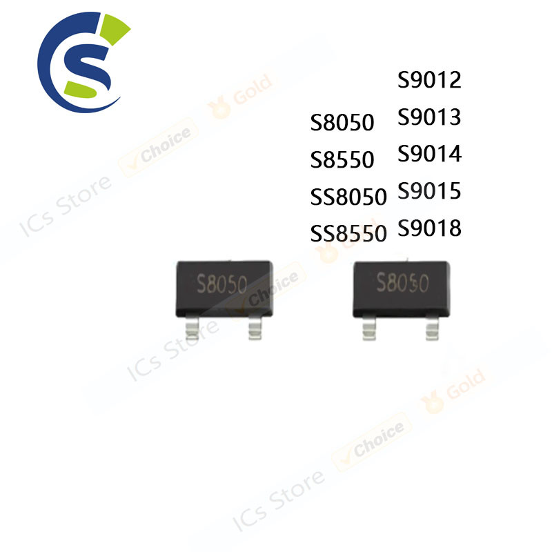 50PCS J3Y STY Y1 Y2 2T1 J3 J6 M6 J8 SMD ทรานซิสเตอร์ SOT23 S8050 S8550 SS8050 SS8550 S9013 S9014 S90