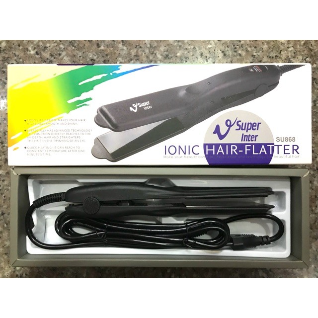 HOT🔥หนีบผมไฟฟ้า ซุปเปอร์ วี Super V Inter SU868 Hair Flattener